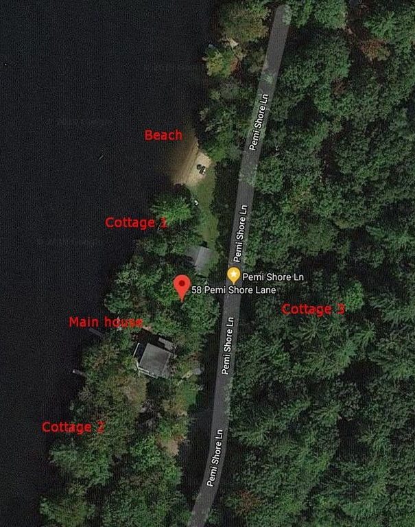 pemi shore cottages satellite map