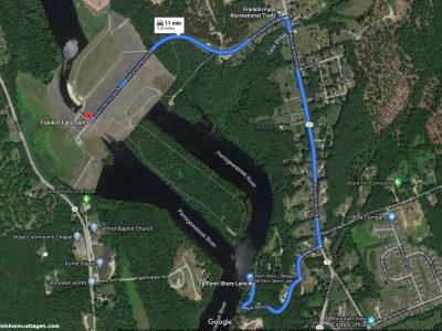 directions from Pemi Shore Cottages